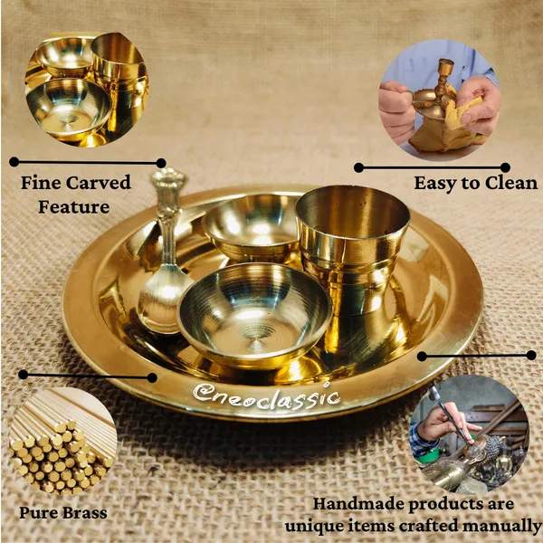 NEO_CLASSIC_Laddu_Gopal_Bhog_Thali_Set_–_Brass_Puja_Bartan_for_Mandir_(5_Pieces,_7_Inch)