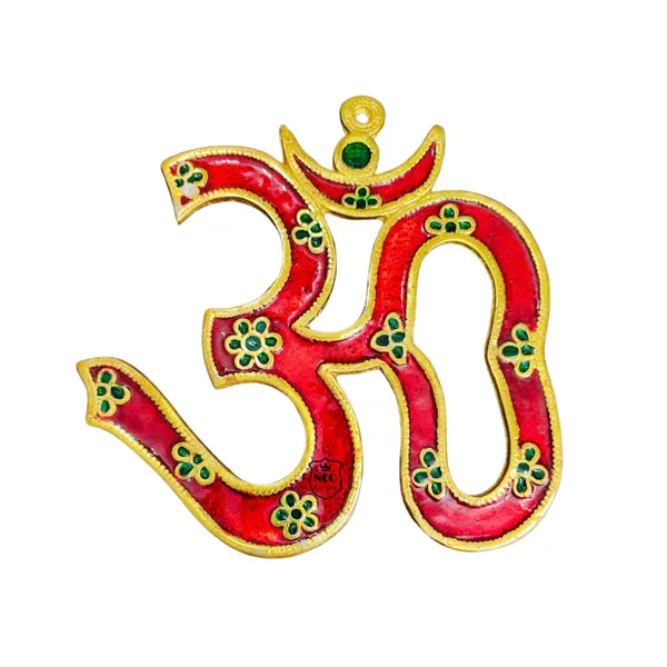 Om_Sign_Statue_OM_Wall_Hanging_Sculpture_Vastu,_Good_Luck_Pooja_Idol_Home_Decor_Red_8.5_Inch