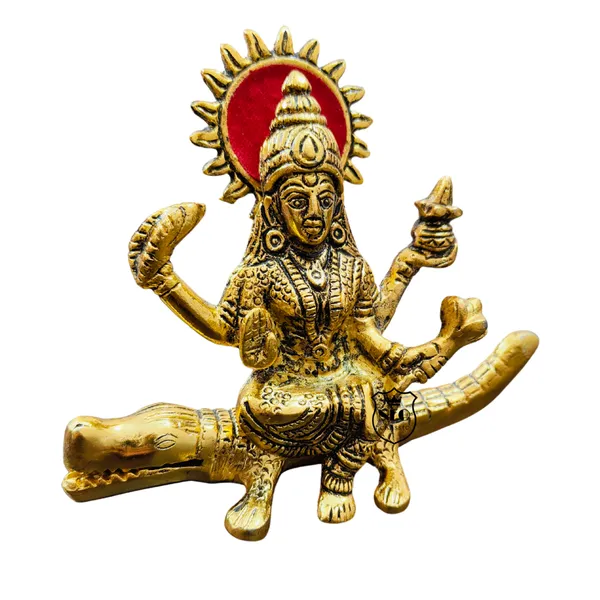 Gold_Plated_Ganga_Mata_Idol_Decorative_Metal_Goddess_Statue_for_Home_Temple_Office_Dcor_Spiritual_Religious_Showpiece
