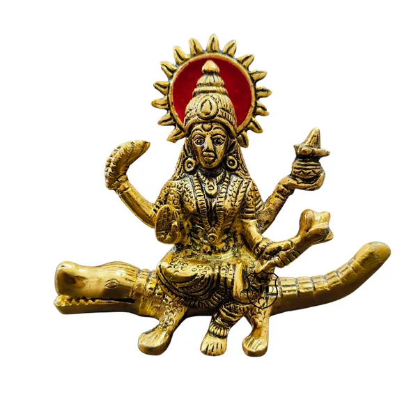 Gold_Plated_Ganga_Mata_Idol_Decorative_Metal_Goddess_Statue_for_Home_Temple_Office_Dcor_Spiritual_Religious_Showpiece
