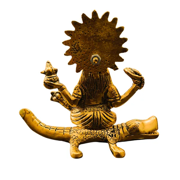 Gold_Plated_Ganga_Mata_Idol_Decorative_Metal_Goddess_Statue_for_Home_Temple_Office_Dcor_Spiritual_Religious_Showpiece