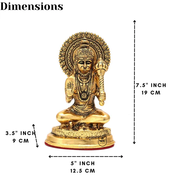 Hanuman_Ji_Sitting_Bajrang_Bali_Idol_Murti_7.5_Inch_Medium_Size_Metal_Gold_Finish_Statue_for_Home_Temple,_Pooja_Room,_Gift_Decorative_Showpiece