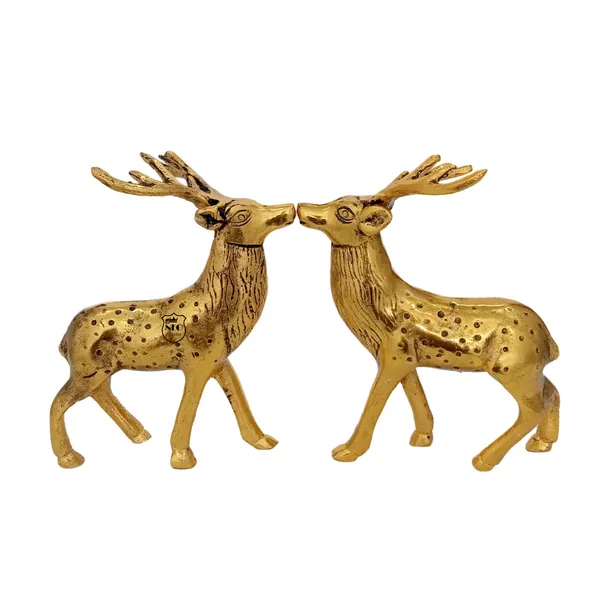 NEO_CLASSIC_Vastu_Feng_Shui_Pair_of_Standing_Metal_Deer_Statue_Showpiece_|_Decorative_Lucky_Deer_Set_for_Home_&_Office_Decor_(Set_of_2,_5.5_Inch)