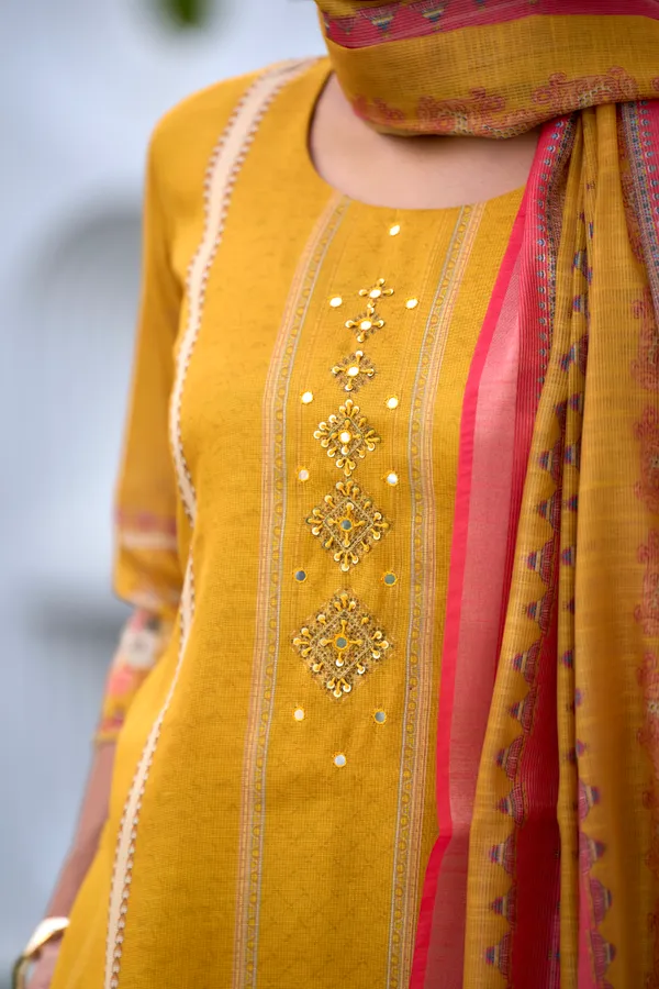 Mustard_Viscose_Kurta,_Pant_&_Dupatta_Set_For_Women_&_Girls