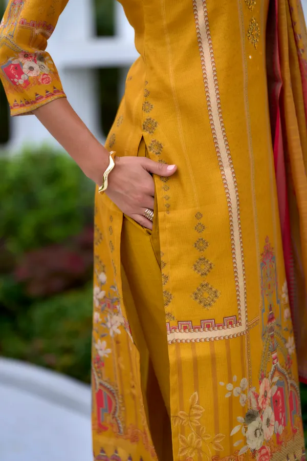 Mustard_Viscose_Kurta,_Pant_&_Dupatta_Set_For_Women_&_Girls