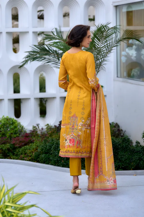 Mustard_Viscose_Kurta,_Pant_&_Dupatta_Set_For_Women_&_Girls