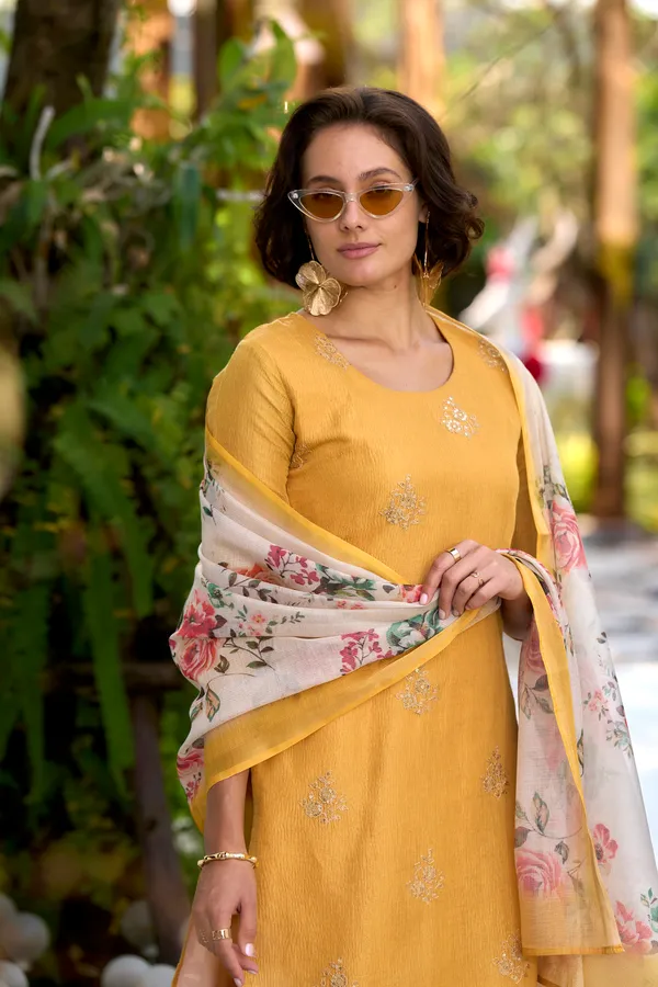 Yellow_Viscose_Kurta,_Pant_&_Dupatta_Set_For_Women_&_Girls
