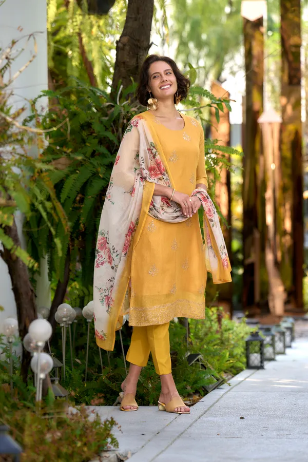 Yellow_Viscose_Kurta,_Pant_&_Dupatta_Set_For_Women_&_Girls