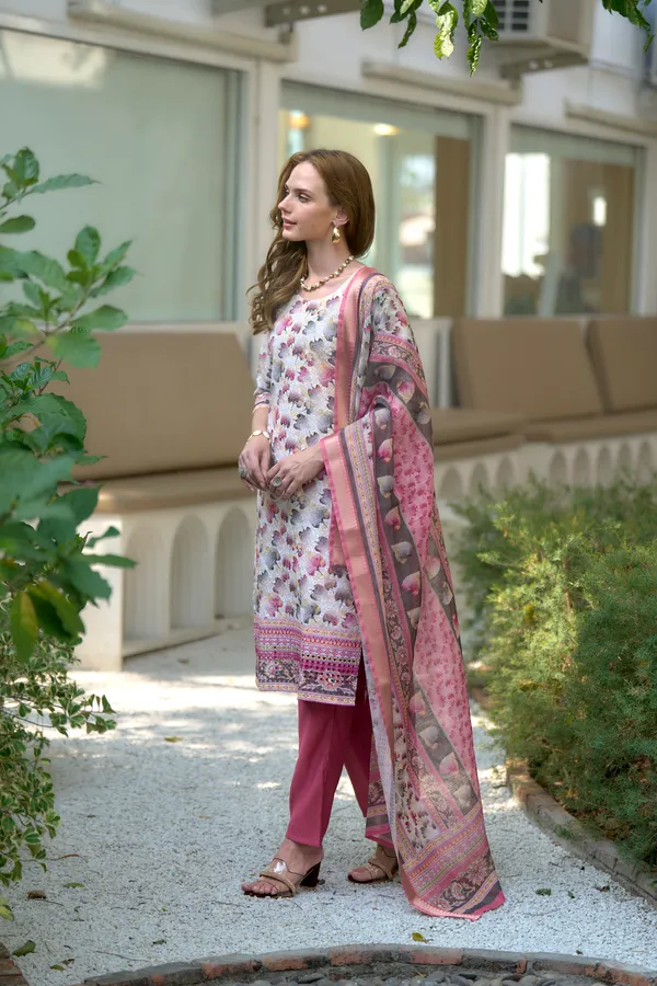 White_Viscose_Kurta,_Pant_&_Dupatta_Set_For_Women_&_Girls