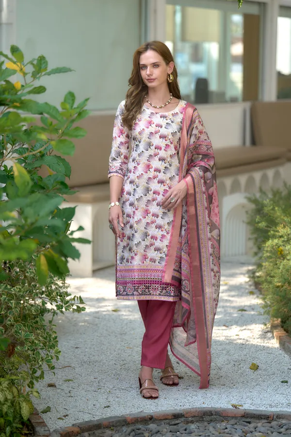 White_Viscose_Kurta,_Pant_&_Dupatta_Set_For_Women_&_Girls