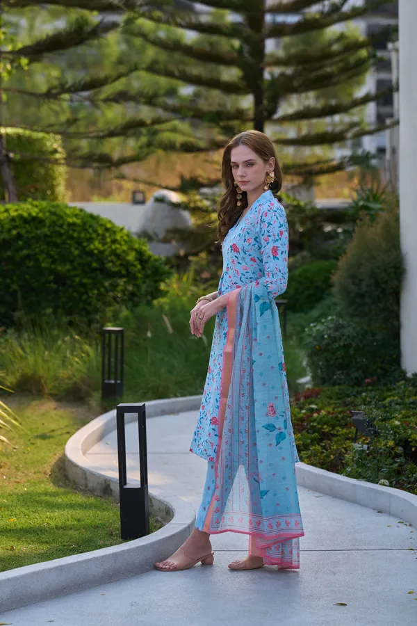 Aqua_Viscose_Kurta,_Pant_&_Dupatta_Set_For_Women_&_Girls