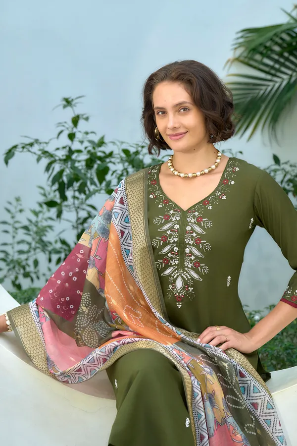 Green_Viscose_Kurta,_Pant_&_Dupatta_Set_For_Women_&_Girls