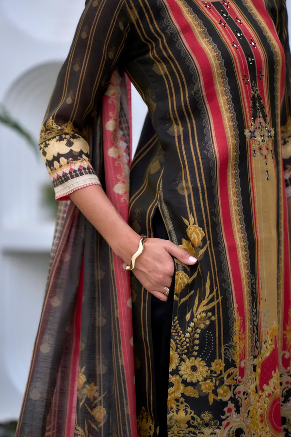 Black_Viscose_Kurta,_Pant_&_Dupatta_Set_For_Women_&_Girls