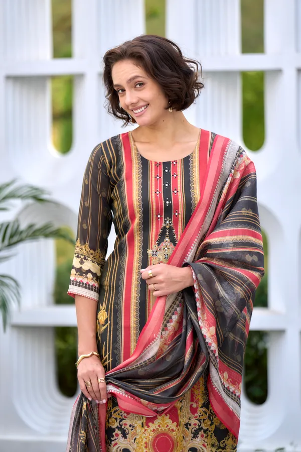 Black_Viscose_Kurta,_Pant_&_Dupatta_Set_For_Women_&_Girls
