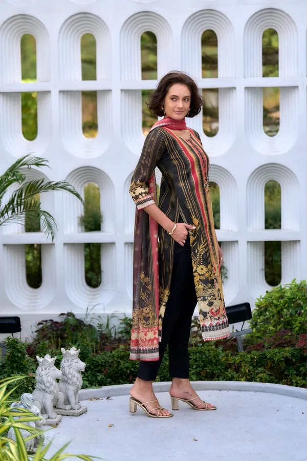 Black_Viscose_Kurta,_Pant_&_Dupatta_Set_For_Women_&_Girls