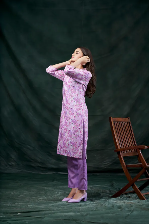 Lavender_Cotton_Linen_Stylish_Handworked_Kurta_For_Women_&_Girls