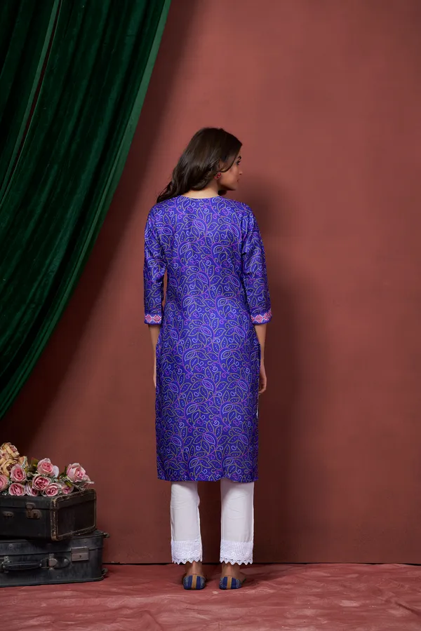 Blue_Cotton_Linen_Stylish_Handworked_Kurta_For_Women_&_Girls