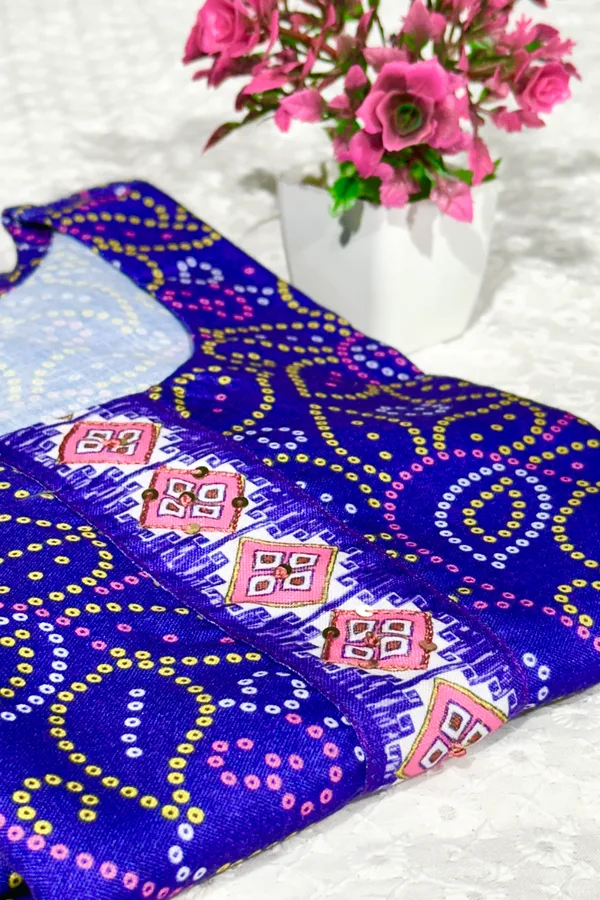 Blue_Cotton_Linen_Stylish_Handworked_Kurta_For_Women_&_Girls