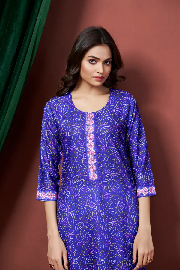 Blue_Cotton_Linen_Stylish_Handworked_Kurta_For_Women_&_Girls