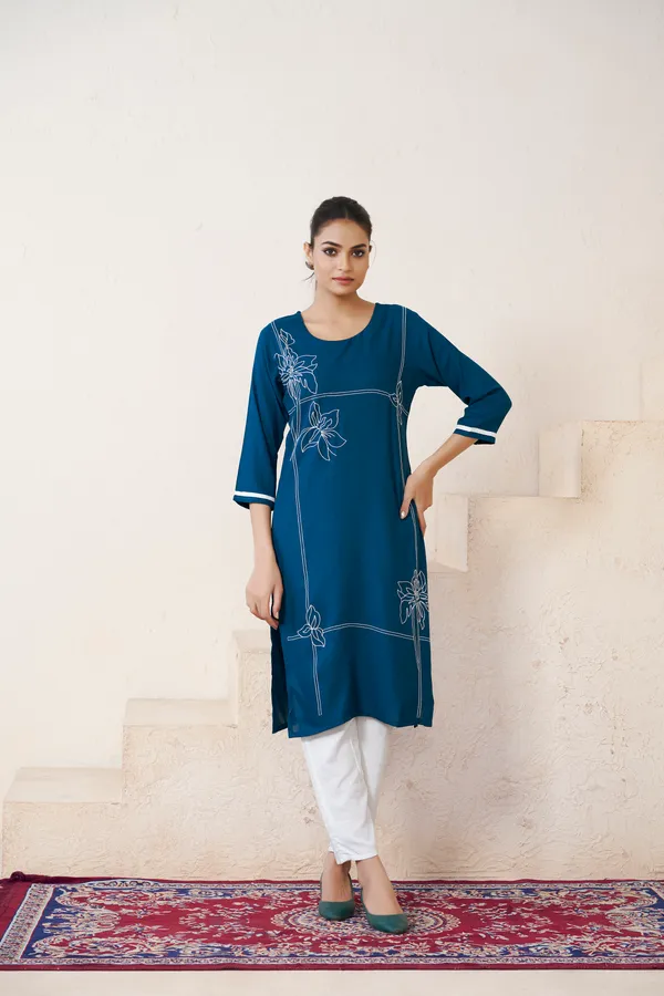 Rama_Viscose_Rayon_Embroidery_Kurta_For_Women_&_Girls