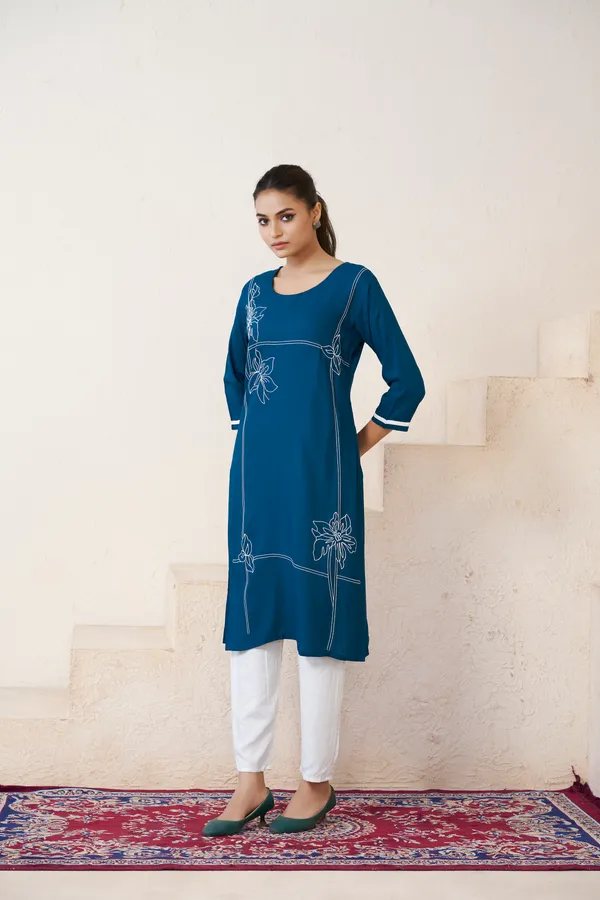 Rama_Viscose_Rayon_Embroidery_Kurta_For_Women_&_Girls