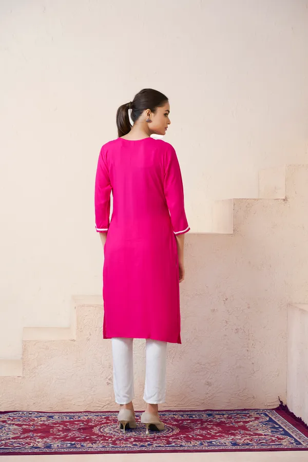 Light_Pink_Viscose_Rayon_Embroidery_Kurta_For_Women_&_Girls