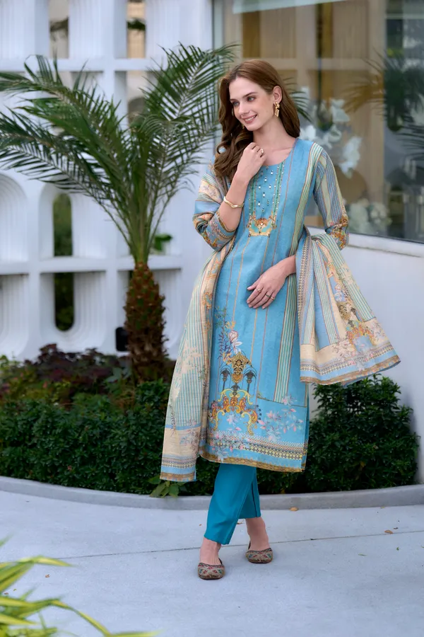 Aqua_Viscose_Kurta,_Pant_&_Dupatta_Set_For_Women_&_Girls