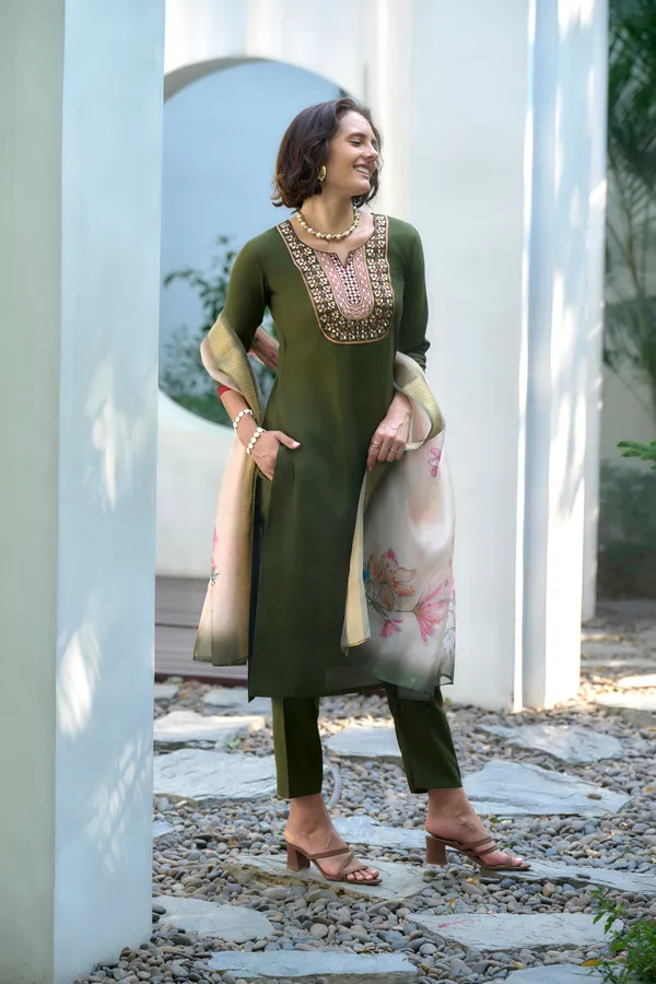 Green_Viscose_Kurta,_Pant_&_Dupatta_Set_For_Women_&_Girls