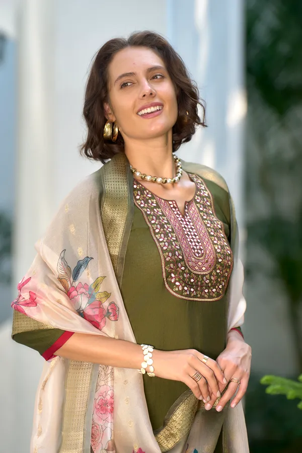 Green_Viscose_Kurta,_Pant_&_Dupatta_Set_For_Women_&_Girls