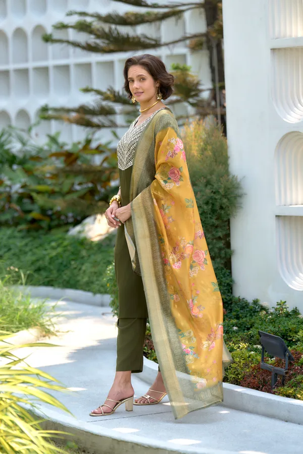 Green_Viscose_Kurta,_Pant_&_Dupatta_Set_For_Women_&_Girls