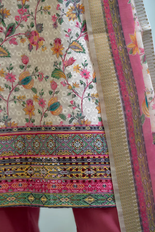 White_Viscose_Kurta,_Pant_&_Dupatta_Set_For_Women_&_Girls