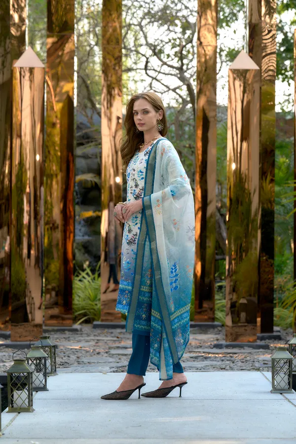 White_Viscose_Kurta,_Pant_&_Dupatta_Set_For_Women_&_Girls