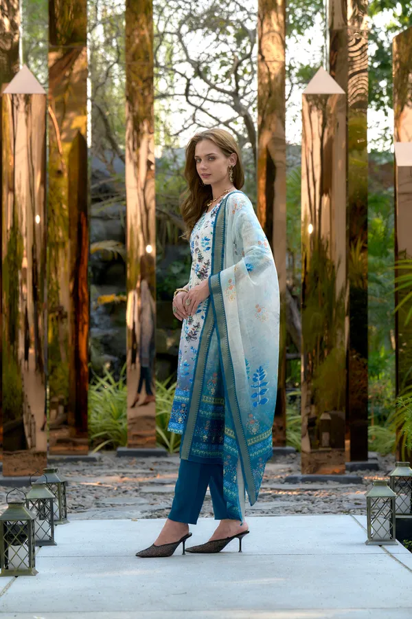 White_Viscose_Kurta,_Pant_&_Dupatta_Set_For_Women_&_Girls