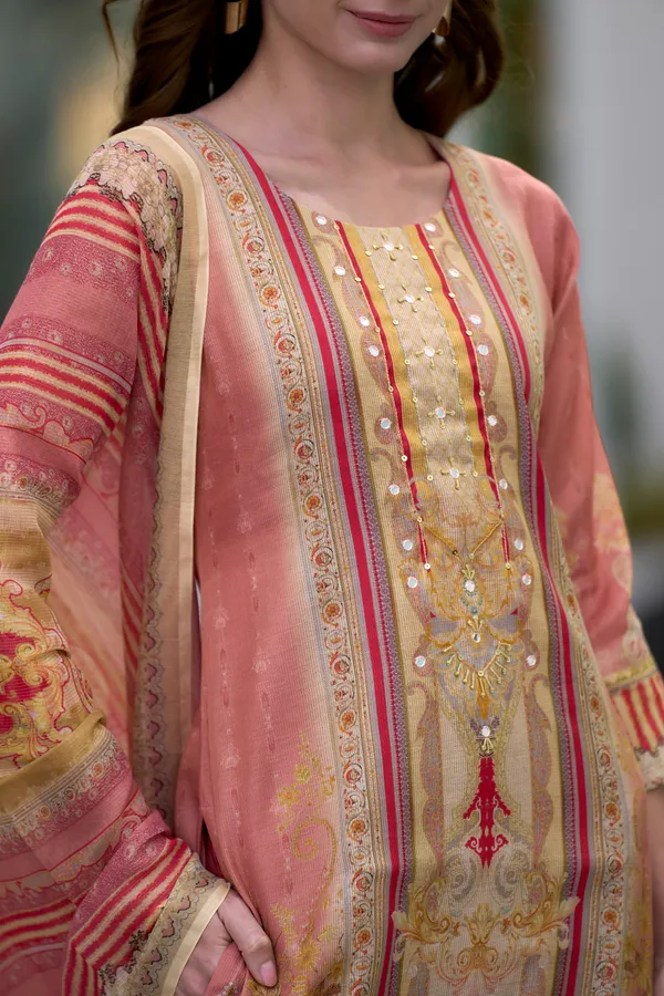 Beige_Viscose_Kurta,_Pant_&_Dupatta_Set_For_Women_&_Girls