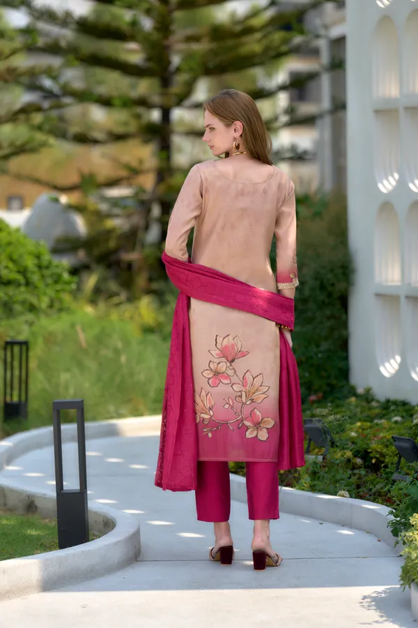 Peach_Viscose_Kurta,_Pant_&_Dupatta_Set_For_Women_&_Girls