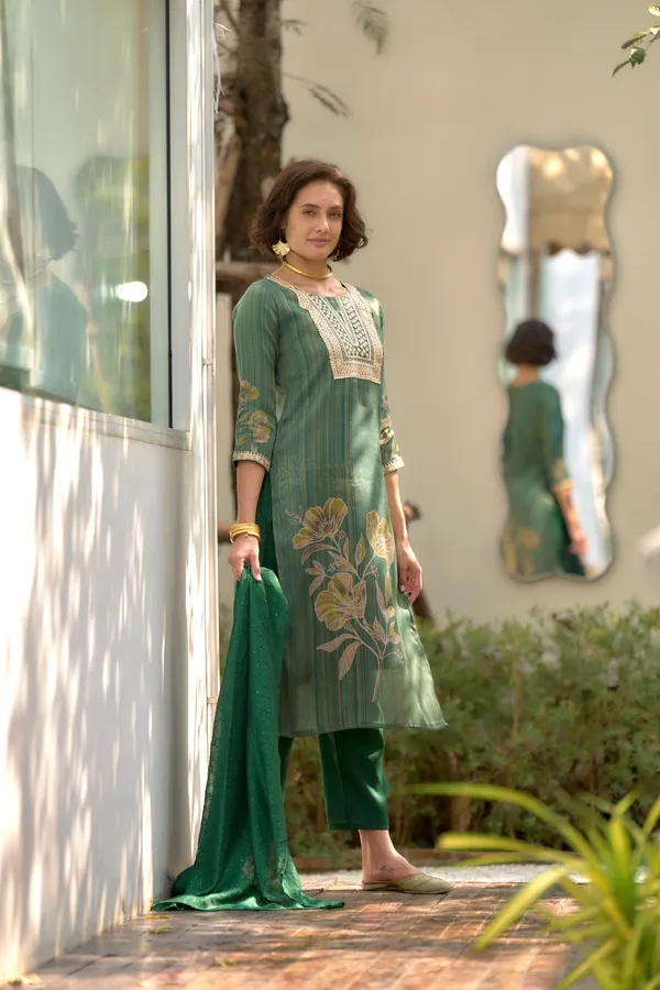 Green_Viscose_Kurta,_Pant_&_Dupatta_Set_For_Women_&_Girls