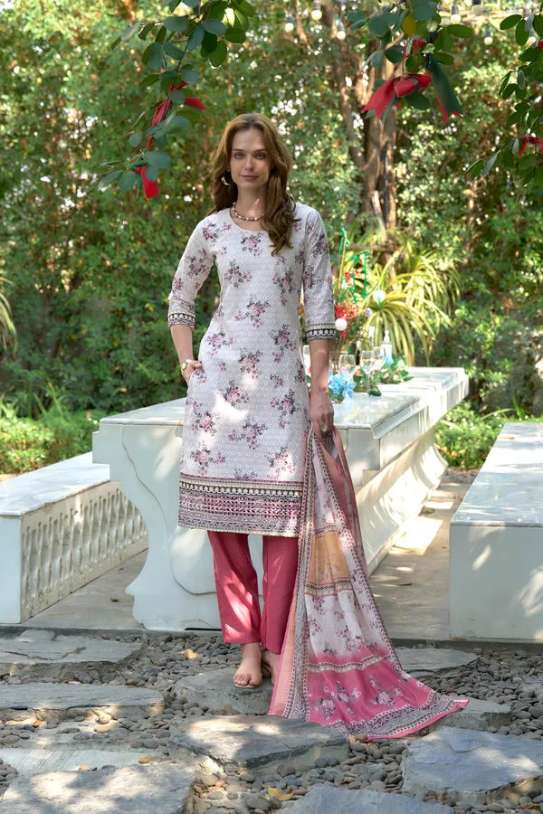 White_Viscose_Kurta,_Pant_&_Dupatta_Set_For_Women_&_Girls