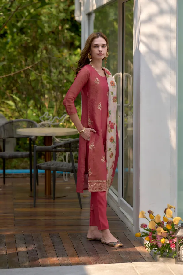 Red_Viscose_Kurta,_Pant_&_Dupatta_Set_For_Women_&_Girls