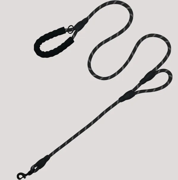 Black_5Ft_Strong_Dog_Leash_With_Comfortable_Padded_Handle_And_Highly_Reflective_Threads_Dog_Leashes_For_And_Dogs_Double_Handle