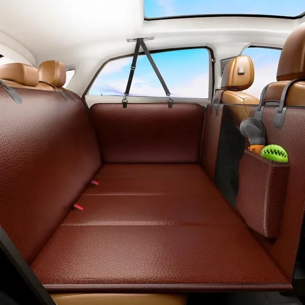 Dog_Car_Seat_Extender_with_Hard_Bottom_and_Mesh_Window,_Waterproof_Backseat_Protector_for_Car,_SUV,_Truck_Travel_and_Camping_(Brown,_PU_Leather)
