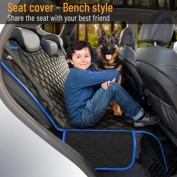 Dog_Pet_Car_Seat_Cover_|_Non-Slip_|_Travel_Hammock_with_Headrest_Straps_for_Anchors_|_Material_Polyester_|_for_Sedan_&_SUV_Cars