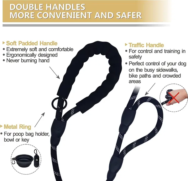 Black_5Ft_Strong_Dog_Leash_With_Comfortable_Padded_Handle_And_Highly_Reflective_Threads_Dog_Leashes_For_And_Dogs_Double_Handle