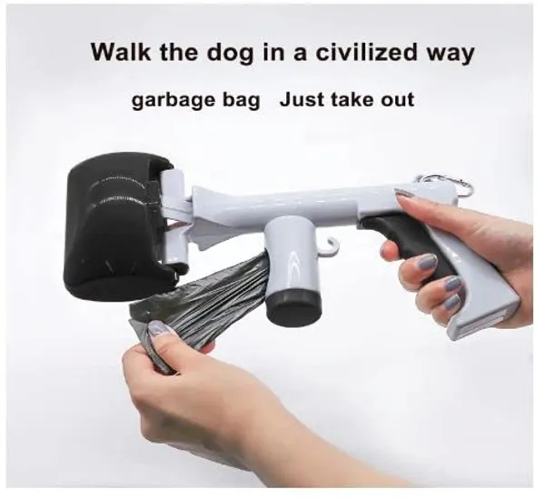 Black_Pet_Pooper_Scooper_For_Dogs_And_Cats,_2-In-1_Design_Poop_Scooper_With_1_Roll_Of_Poop_Bag_15_Bag/Roll_For_Pet_Waste