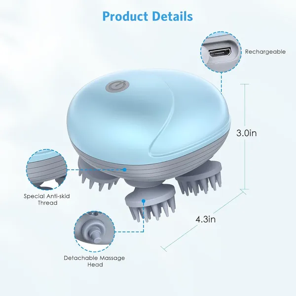 Revive_Scalp_Massager_|_96_Silicon_Kneading_Points_with_Detachable_Heads_|_Scalp,_Body_&_Head__(Assorted_Color)