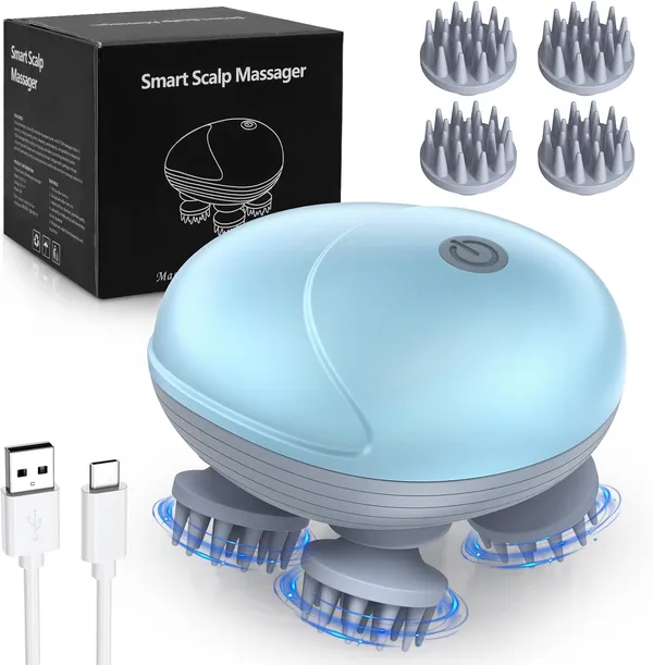 Revive_Scalp_Massager_|_96_Silicon_Kneading_Points_with_Detachable_Heads_|_Scalp,_Body_&_Head__(Assorted_Color)