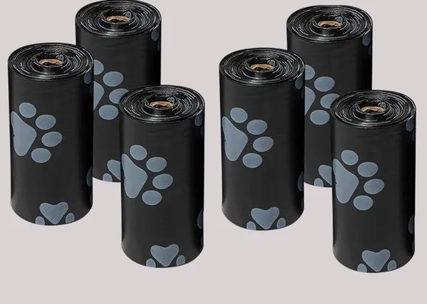 Black_Dog_Poop_Bags,_Extra_Thick_And_Strong_Poop_Bags_For_Dogs,_Guaranteed_Leak-Proof,_15_Doggy_Bags_Per_Roll,_Each_Dog_Poop_Bag_Measures_9_X_13_Inches_Pack_Of_6_6X15_=_90_Bag