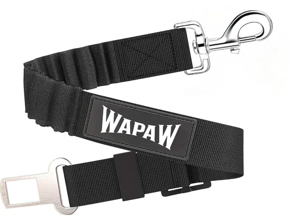 Black_Pet_Car_Seat_Belt_-_Car_Harness_For_Dogs_Adjustable_Safety_Seat_Belt_For_Car._Durable_Nylon_Reflective_Elastic_With_Bungee_Buffer_For_Shock_Attenuation_Pack_Of_1