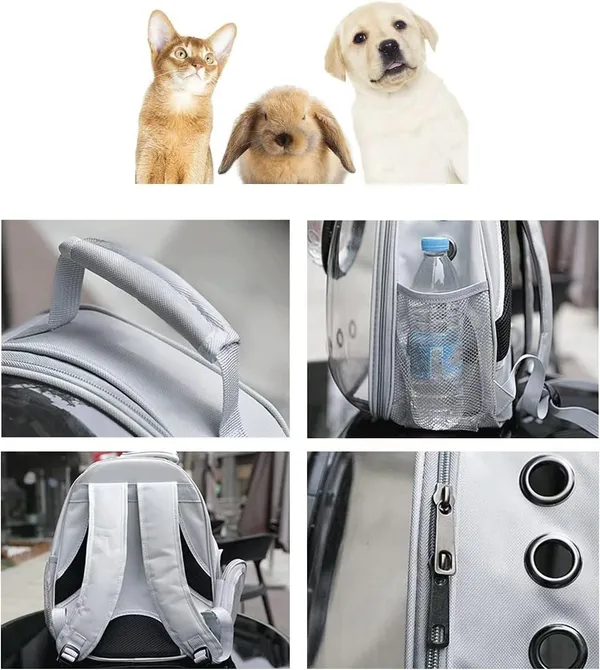 Grey_Pet_Space_Capsule_Backpack,_Cat_Puppy_Dog_Carrier,_Transparent_Breathable_Heat_Proof,_Pet_Carrier_For_Travel_Hiking_Walking_Camping