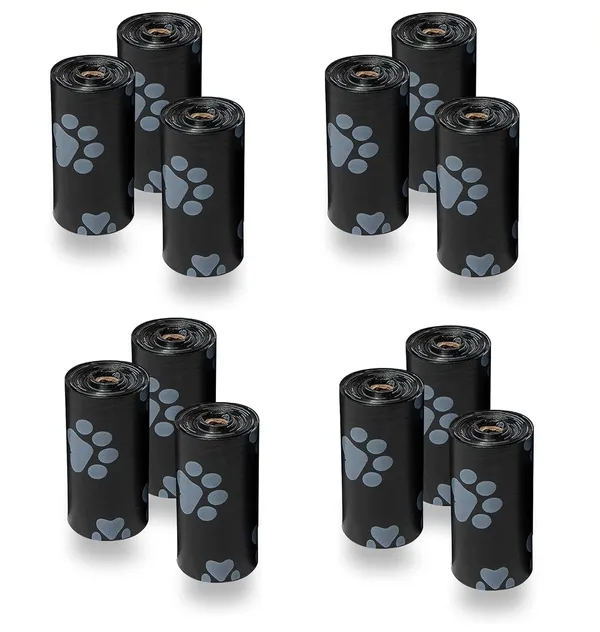 Black_Dog_Poop_Bags,_Extra_Thick_And_Strong_Poop_Bags_For_Dogs,_Guaranteed_Leak-Proof,_15_Doggy_Bags_Per_Roll,_Each_Dog_Poop_Bag_Measures_9_X_13_Inches_Pack_Of_12_12X15_=_180_Bag