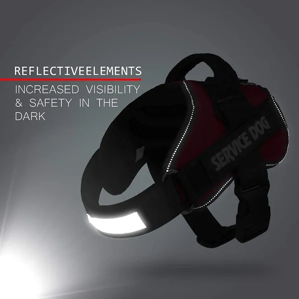 Black_Service_Dog_Harness_No_Pull_Easy_On_And_Off_Pet_Vest_Harness,_3M_Reflective_Breathable_&_Easy_Adjust_Pet_Harness_With_Nylon_Handle_-_No_More_Tugging_Or_Choking_For_Dogs